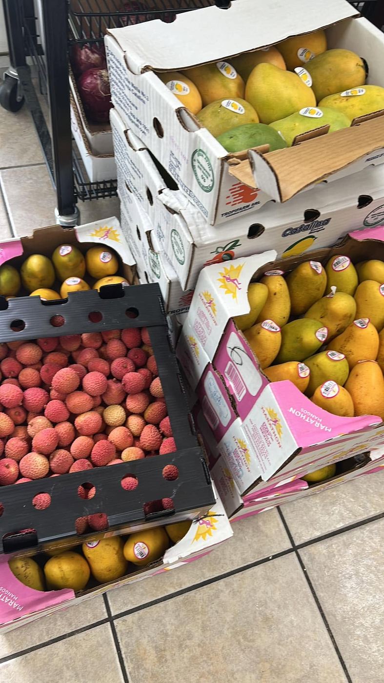 Mangoes and lychees